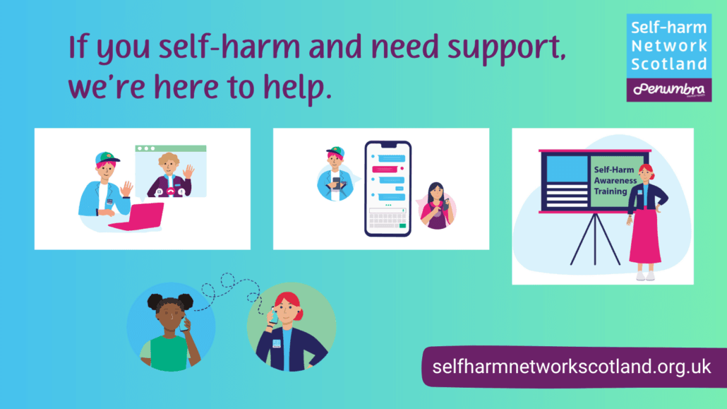 Self Harm Network Scotland Graphic